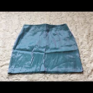 EUC TOPSHOP 10 Sexy Aqua/Purple Shiny Mini